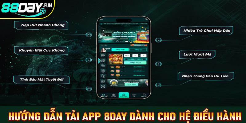 Hướng dẫn tải app 8day dành cho hệ điều hành Android và IOS